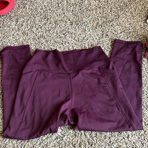 Senita athletics plum  crop legging